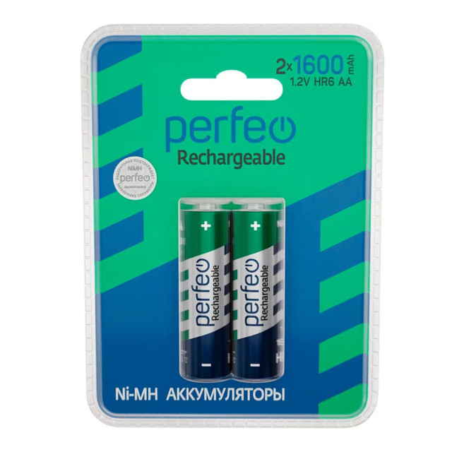 Аккумулятор Perfeo AA1600mAh 2BL пластик