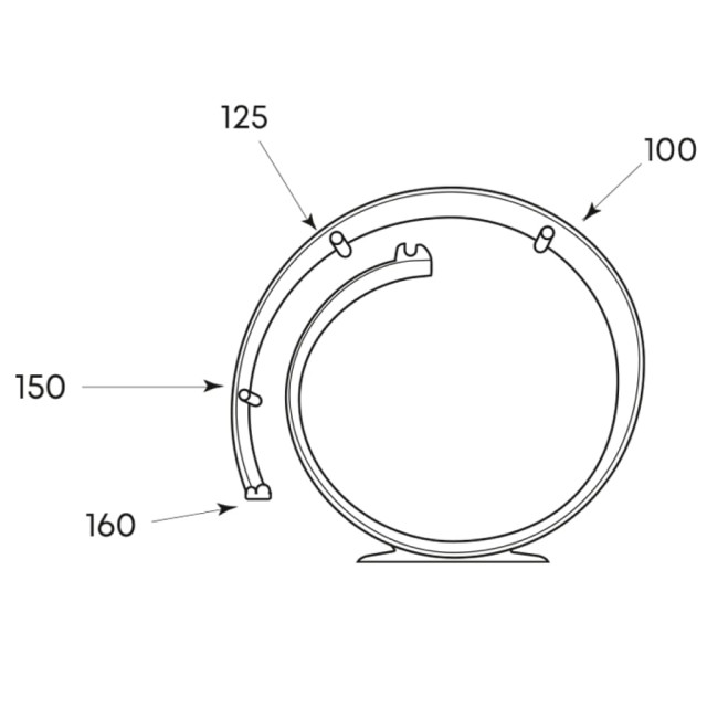 Держатель воздуховода круглых каналов Zenberg 360 100 - 160 мм