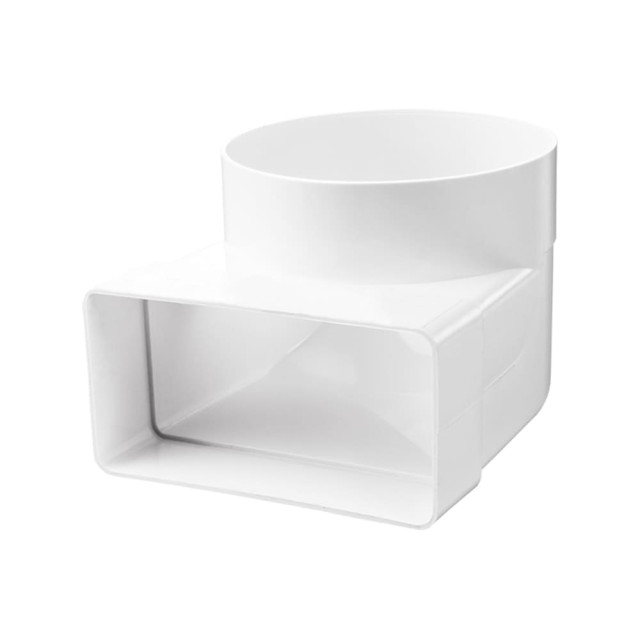 Колено воздуховода Zenberg 521 плоских/круглых каналов 55*110/100 мм