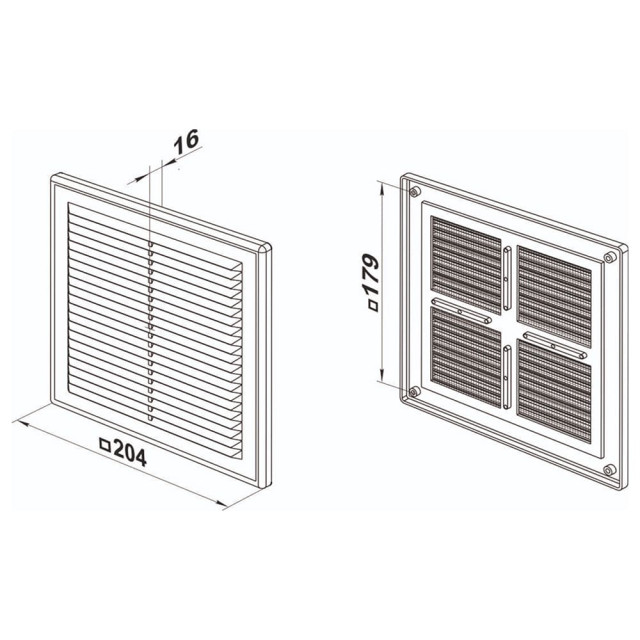Решетка вентиляционная Zernberg Seria1 2020