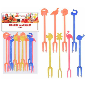 Шпажки для канапе МультиДом Зоопарк МГ76-70 8.6 см 20 шт