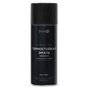 Эмаль термостойкая Elcon 700°С графит 520 мл