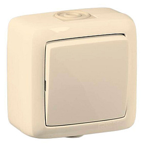 Выключатель Hegel Alfa ВА10-211-01 1 клавиша слоновая кость