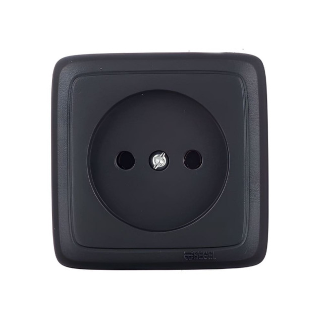Розетка Hegel Alfa РА16-103-08 1 место черная