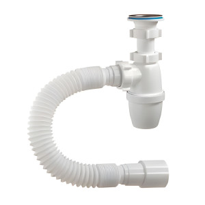 Сифон для умывальника Aquant S1015-35-MR 1 1/4*40 с гибкой трубой 40*50 мм