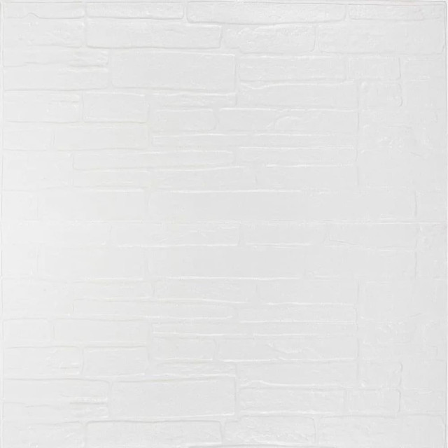 Панель самоклеящаяся Рыжий Кот Камень белый 70*77см