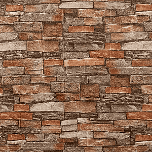 Панель самоклеящаяся Рыжий Кот Кирпичики разноцветный 700*770 мм