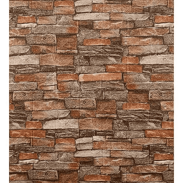 Панель самоклеящаяся Рыжий Кот Кирпичики разноцветный 700*770 мм