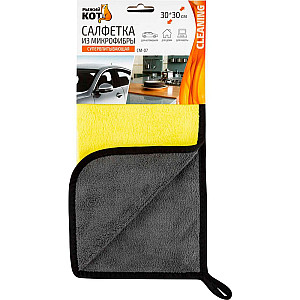 Салфетка Рыжий кот 104775 из микрофибры супервпитывающая 30*30 см