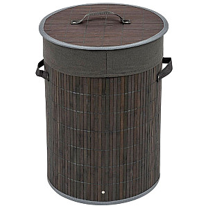 Корзина для белья Рыжий Кот BLB-01-G бамбук серый 46.8 л