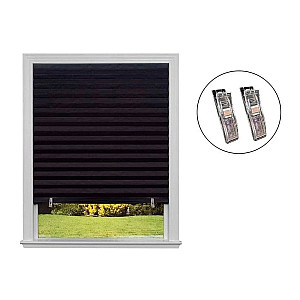 Шторы-плиссе Рыжий Кот Skandi 105046 самоклеящиеся 60*180 см черный