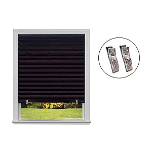 Шторы-плиссе Рыжий Кот Skandi 105047 самоклеящиеся 90*180 см черный