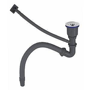 Мойка кухонная Diadonna DS5050B с сифоном черная 500*500*200 мм