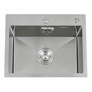 Мойка кухонная Diadonna DS7050 с сифоном черная 700*500*200 мм