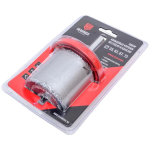 Набор коронок HeadRock по керамической плитке 33-73 мм 4 шт