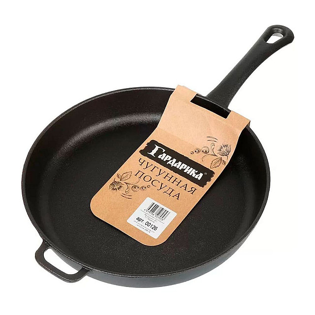 Сковорода Гардарика 00126 чугунная с литой ручкой 26 см