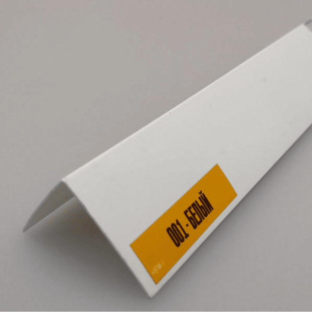 Угол ассиметричный Идеал 001 ПВХ белый 40*20 мм 2.7м