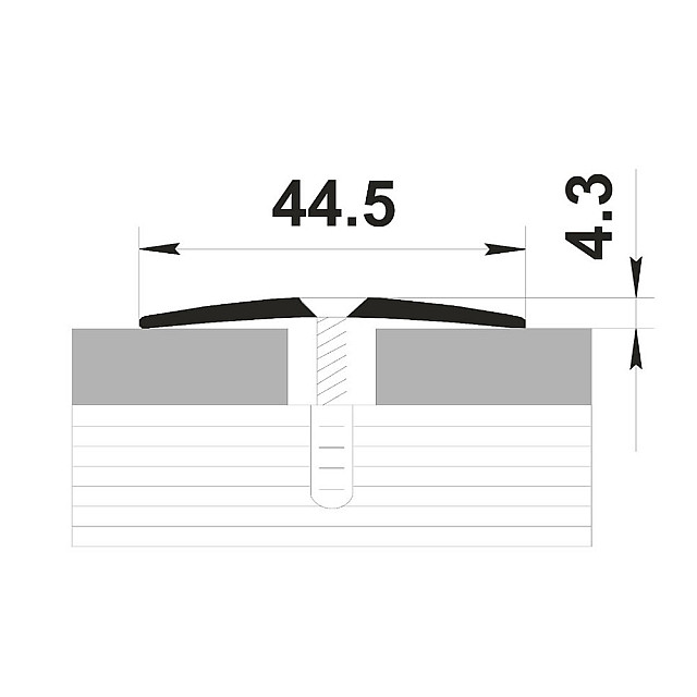 Порог Best Profile А45 КЕ золото 1.35 м анодированный