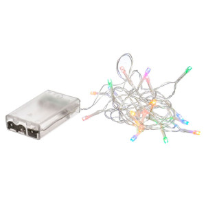 Электрогирлянда Vegas Нить 55104 20 LED ламп прозрачный провод 2 м разноцветные