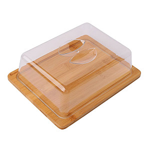 Сырница Bravo бамбук пластик 24.5*19*7.2 см