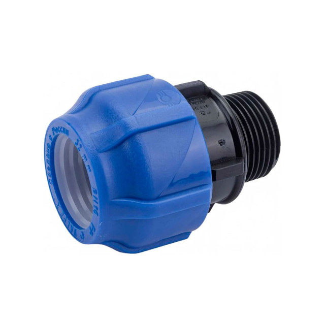 Муфта Valfex 121001132100 ПНД компрессионная соединительная наружная резьба 32*1