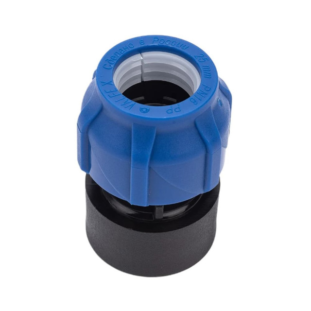 Муфта Valfex 121001225100 ПНД компрессионная соединительная с ВР 25*1 Муфта Valfex 121001225100 ПНД компрессионная соединительная с ВР 25*1
