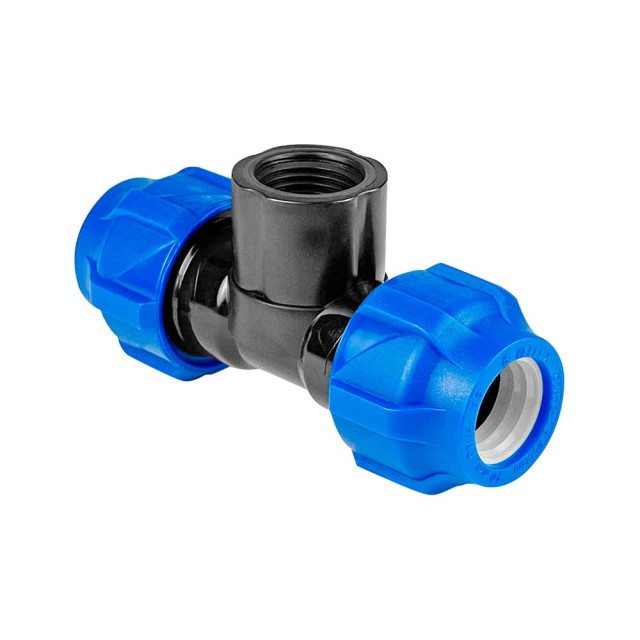 Тройник Valfex ПНД компрессионный переходной внутренняя резьба 32*1/2