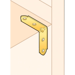 Уголок узкий Domax RKW3 400307 50*50*17*2 мм желтый цинк