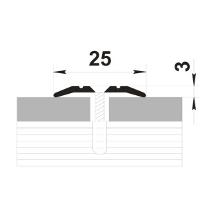Порог Best Profile А1 шампань 25 мм 0.9 м анодированный