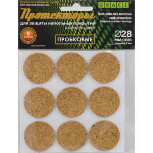 Протекторы Grace пробковые 28*2 мм 9 шт