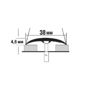 Порог Best Profile В2Л П03 дуб филадельфия коньяк 38 мм 0.9 м