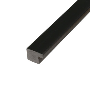 Завершающая рейка Grace 00059377 черная гладкая 22х16х2700мм