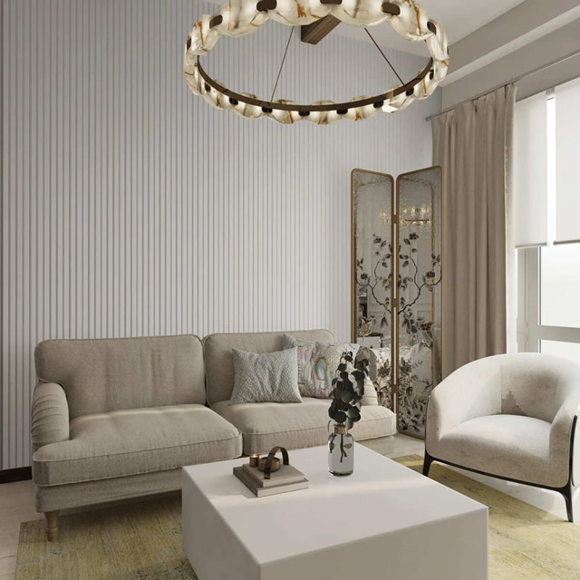 Панель Grace 3D Rail вспененный полистирол белая 2700*120*10 мм