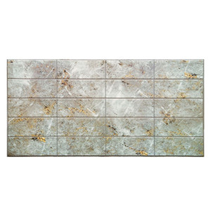 Панель ПВХ Grace Плитка Травертин золотистый 957*482 мм