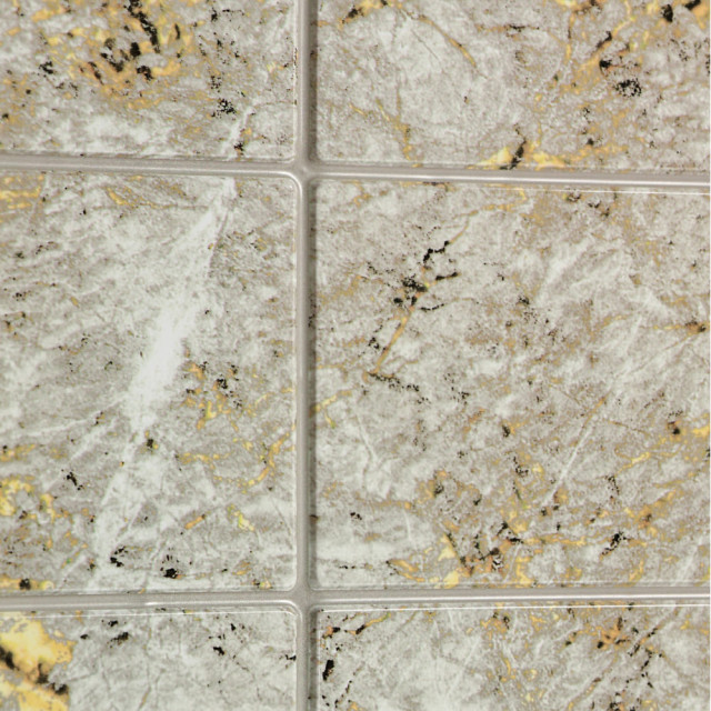 Панель ПВХ Grace Плитка Травертин золотистый 957*482 мм