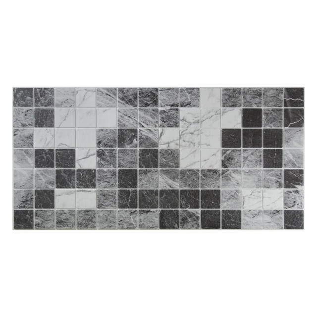 Панель ПВХ Grace Плитка Травертин серый 957*482 мм