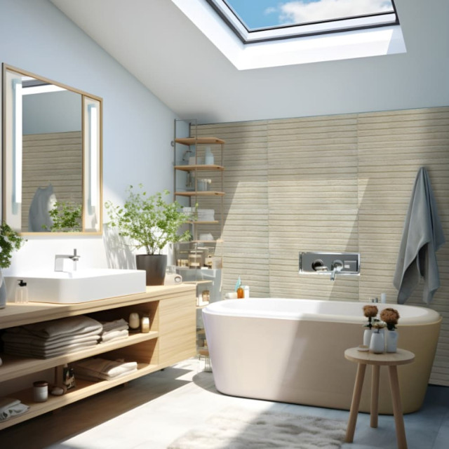 Панель ПВХ Grace Рейки Песчанник 970*500 мм