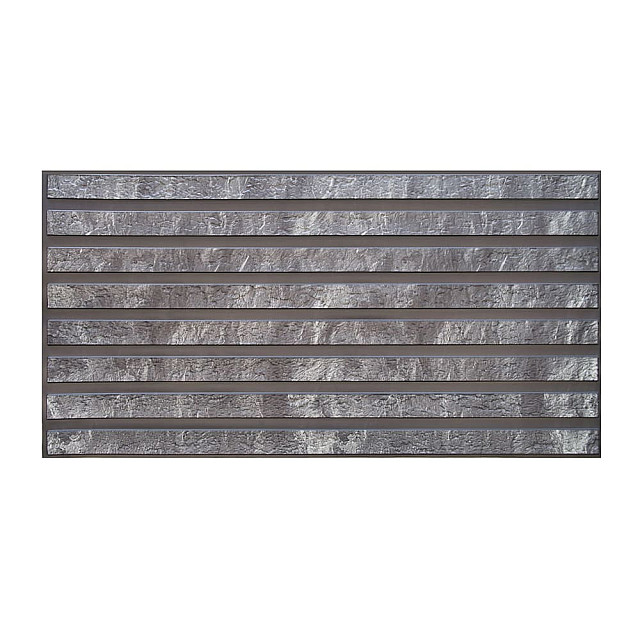 Панель ПВХ Grace Рейки Серый гранит 970*500 мм