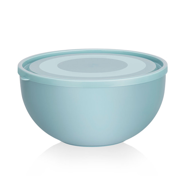 Салатница Elfplast 281 с крышкой серо-голубой 2.5 л