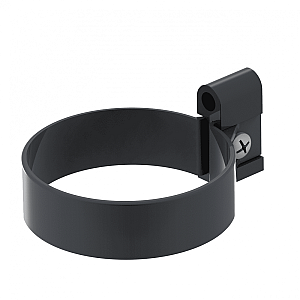 Хомут трубы ПВХ ТехноНиколь 72385 Оптима универсальный 140 мм серый