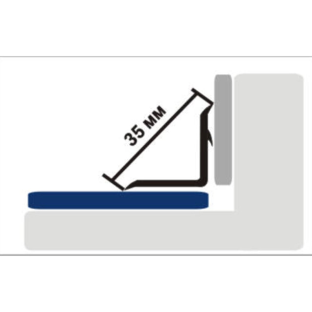 Бордюр на ванну Ласточка 00043436 1.8м