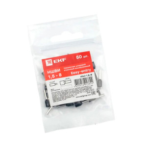Наконечник штыревой втулочный EKF nhvi-1.5-8 НШвИ 1.5-8 50 шт