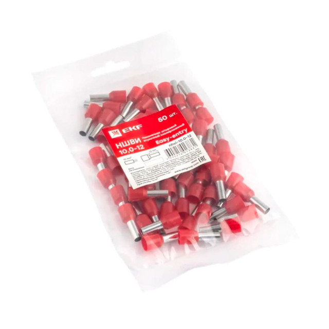 Наконечник штыревой втулочный EKF nhvi-10.0-12 НШвИ 10.0-12 50 шт