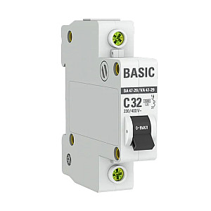 Автоматический выключатель EKF Basic ВА47-29 mcb4729-1-32C 12/120 1Р 32А