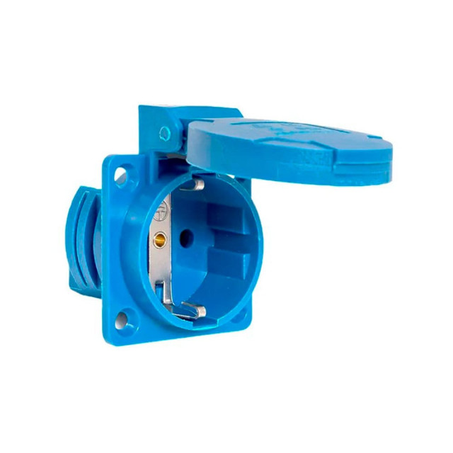 Розетка EKF PROxima 115 ps-112-16-220 стационарная наружная 3Р+РЕ+N 16А 380В IP44