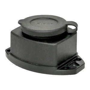 Колодка розеточная EKF Марс RPS-014-16-230-44 2P+PE 16A IP44 с защитной крышкой каучуковая
