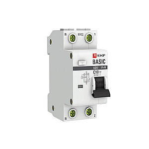 Дифференциальный автомат EKF Basic DA12-10-30-bas 1P+N 10А 30мА