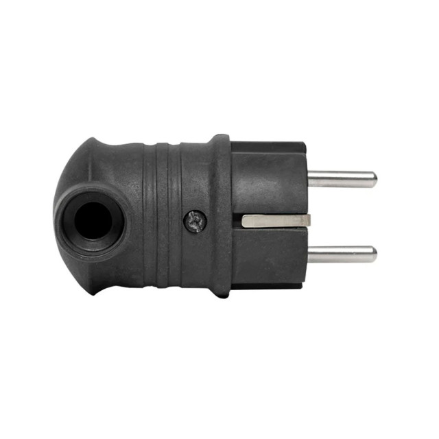 Вилка EKF PROxima RPS-017-16-230-44-r угловая 2P+PE 16A 230В IP44 каучук черная