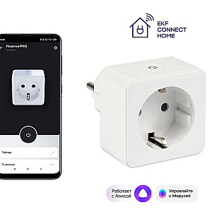 Умная розетка EKF Сonnect PRO RCS-1-WF Wi-Fi белая