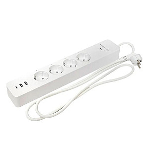 Умный удлинитель EKF Connect RCE-2-WF Wi-Fi PRO 4 гнезда с заземлением+USB*3+Type-C